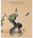 2025 New Baby Stroller 4in1 Multifunctional Newborn Baby Stroller 3in1 Foldable Basket Type Seat Lightweight Travel Pram