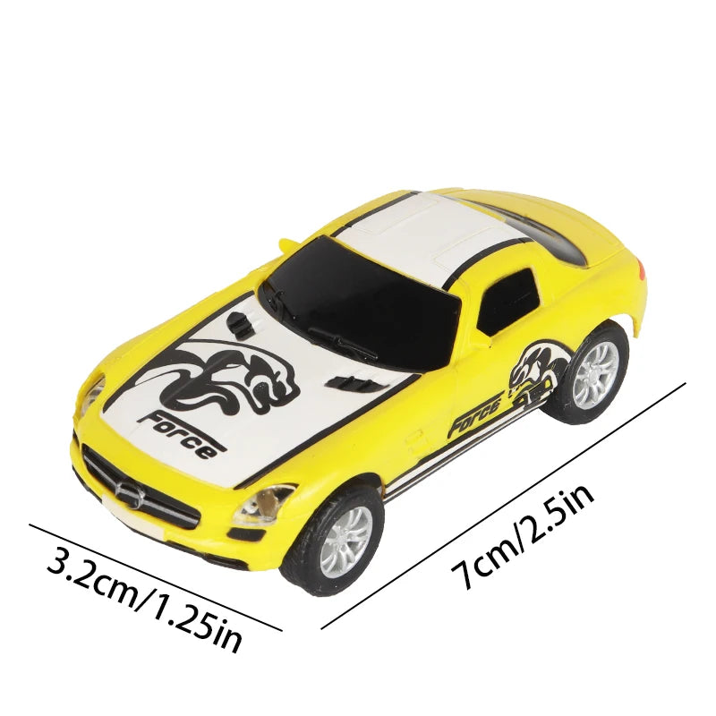 سيارة سباق تناظرية من طراز Carrera Go Scalextric بمقياس 1/64 (1:64) - سيارة سباق كهربائية عالية السرعة - لعبة سيارات سباق الشرطة