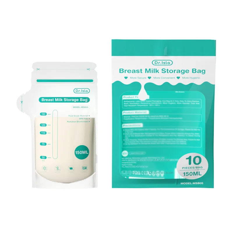 MAMIJOY 10/30/100Pcs 150ML Breast Milk Storage Bag Disposable Small Capacity Frozen Milk Storage Bag BPA Free Safe Feeding Bags
