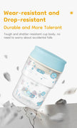 MAMIJOY 280ml Baby Learning Drinking Cup With Handle 360 Degrees Drinking Water Baby Sucking Cup Flip Lid Leakproof Infants WC32