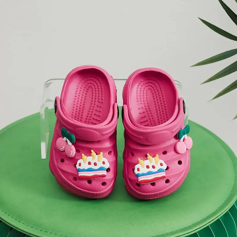 Summer Children's DIY Design Cartoon Casual Sandals - Breathable Non-Slip Slippers for Boys & Girls - Home & Beach Wear