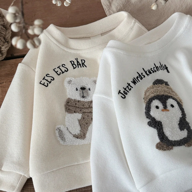 Newborn Girl Clothes Baby Sets Spring Autumn 2Pcs Children Clothing Kids Toddler Outfit Cartoon Bear Sweatshirt Long Pants