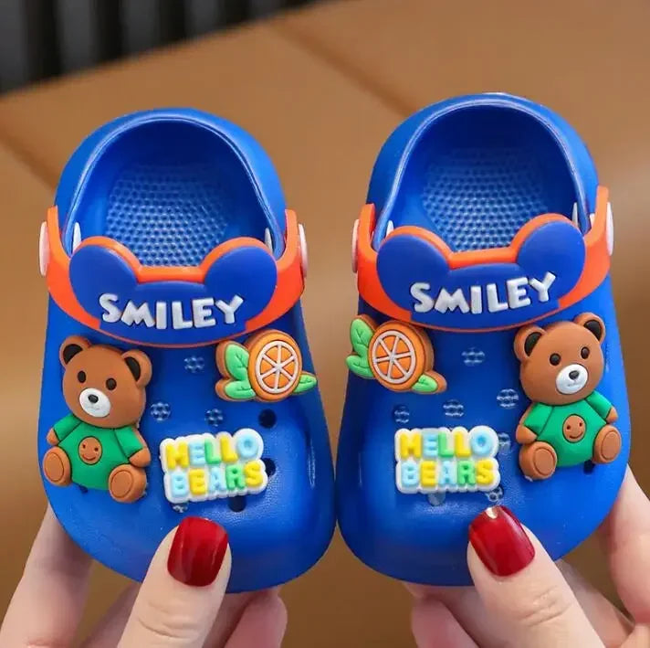 Summer Baby Girl Sandals Cute Cartoon Slippers Newborn Infant Indoor Bath Anti-slip Shoes Baby Boy Beach Sandals