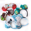 2025 New Style Mickey Minnie Ear Headband Sequin Bows Girl Adult Kids Halloween Party Cosplay Hair Accessories Princess Hairband