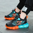 New Anti-skid Leather Kids Sneakers for Boys Running  Walking Lightweight Casual Shoes With Fashion Dragon Pattern Size 28-39