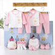 Lawadka 18piece/lot Newborn Baby Clothes For Girls Boys Sets 100% Cotton Infant Spring Autumn Soft Boy Clothing New born Hat Bib