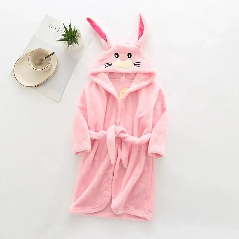 Warm Soft Children Flannel Pajamas Boy Astronaut Robe Winter Christmas Kids Bathrobe Baby Girl Homewear Child Sleepwear 2-12Year