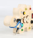 Montessori Busy Board Children Toys Led Light Switch Simulate Car Steering Wheel Travel Activities Sensory Game Educational Toys
