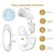 Wearable Breast Pump Smart Household Electric Breast Pumps Comfort Milk Collector with LED Display 3 Modes