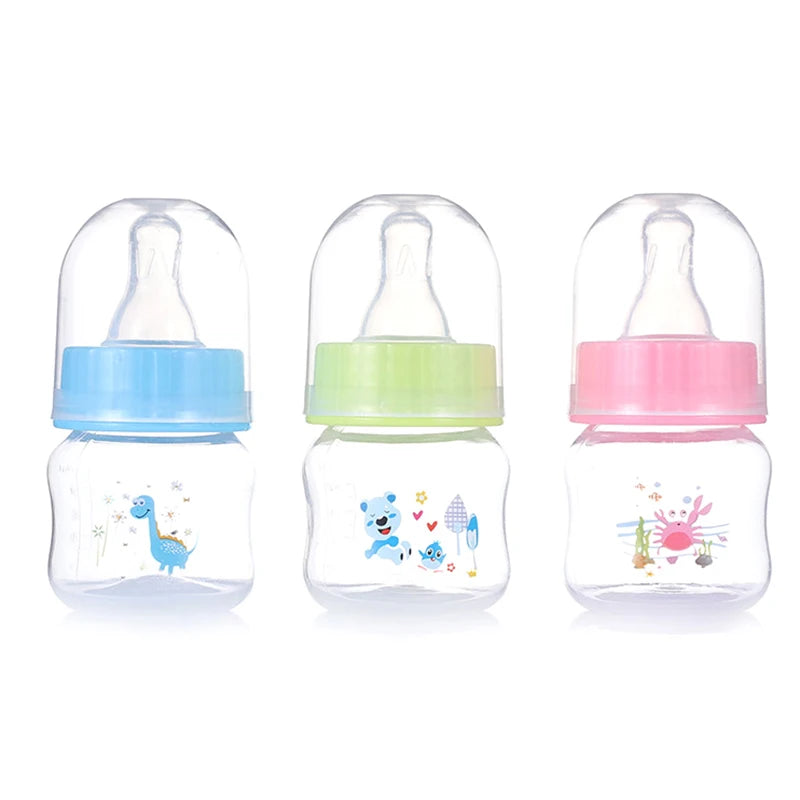 50ML Baby Newborn Mini Portable Feeding Nursing Bottle BPA Free Safe Infant Nursing Nipple Care Feeder Fruit Juice Milk Bottles