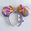 Disney Princess Headband Mickey Ear Rapunzel Snow White Sequin Bow Hair Hoop Gift Girl Accessories Halloween Gift Christmas Jack