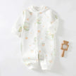 Baby Clothes Bodysuit&One Pieces Boys Girls Newborn Rompers Solid Color 100 Cotton 0-24M Long Sleeve Loungewear Outfit