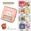 1pcs Montessori Busy Book Baby Early Education Book，Puzzle Toy, Animal Cognitive Fabric Book, Repeated Paste Book & Sensory toys
