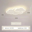 AuroraRealm Children's Bedroom LED Ceiling Lamp Creative White Cloud Boy Girl Study Fixture Lustre Home Decor Living Room Lights