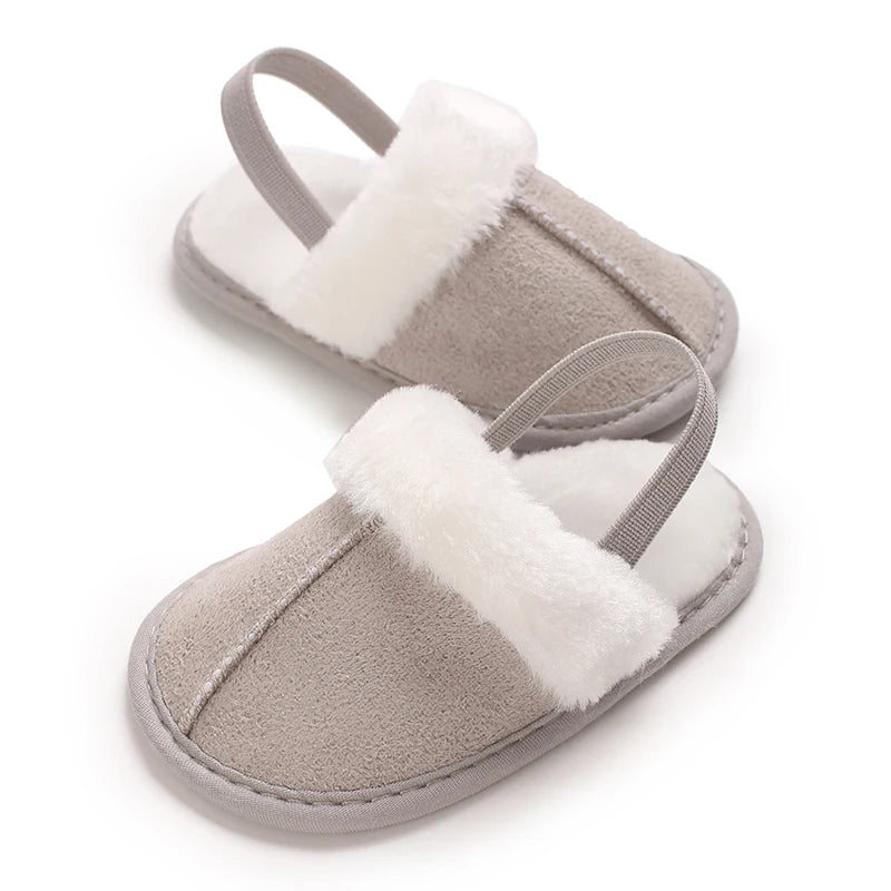 Cozy Plush Baby Slippers (0-18M)