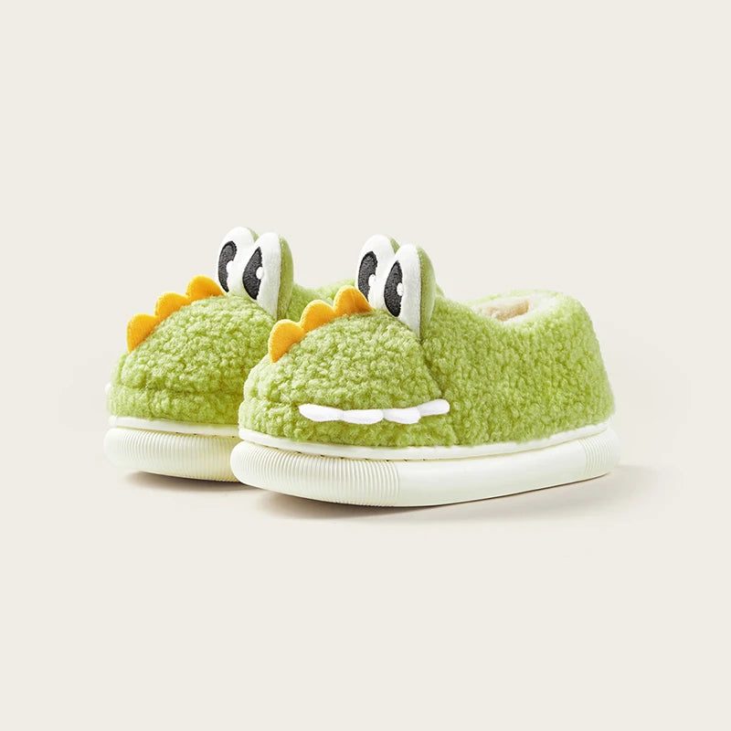 Cheerful Mario Children's winter cotton slippers Cartoon animals indoor soft and comfortable cotton shoes