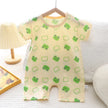 Infant Toddler Crawling Clothes Cotton Summer Boys Girls Thin Baby Short Sleeve Romper Children's Onesie