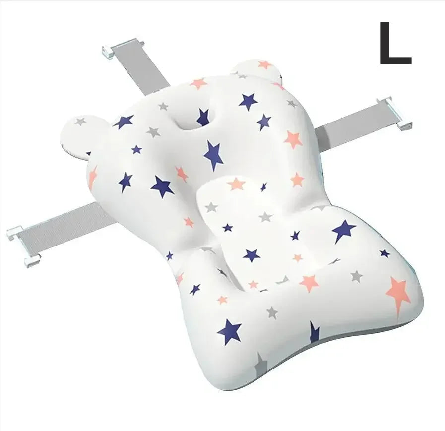 Adjustable Bath Tub Shower Cushion Newborn Support Seat Mat Baby Bath Seat Floating Water Pad Portable Foldable Baby Bathtub Pad