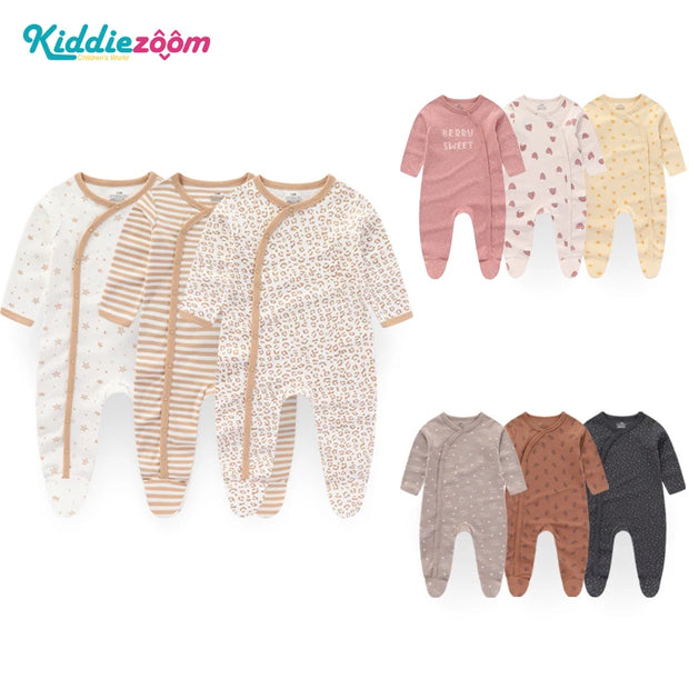 3PCS/Set Unisex Baby Rompers Cotton Soft Newborn Boy Girl Jumpsuit 2023 Infant Winter Onesies Clothes
