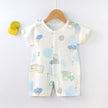New Baby Onesies Climbing Clothes Pure Cotton Summer Newborn Boys Girls Rompers Short-Sleeved Thin Harness Infant Clothes