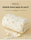 High Quality Cotton Newborn Swaddle Blanket with Cute Bunny Ears Hospital Delivery Wrap Extra Soft Thermal Baby Swaddling New