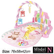 Baby Fitness Stand Music Play Gym Activity Toys Newborn Piano Crawling Blanket Pedal Game Pad Early Education 0-36 Months Gifts
