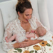 Breathable Stretch Nursing Pillow Cover Detachable Infant Support Cushion Versatile Baby Sitting Aid for Home/Travel 0-12 Months