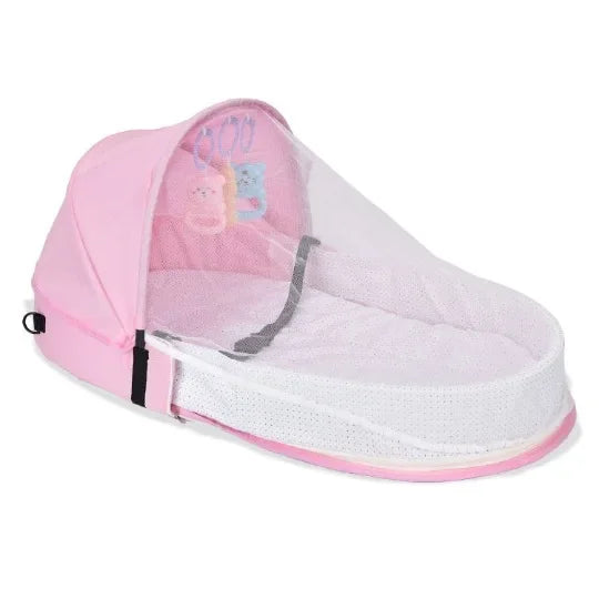 Baby Travel Bed Newborns Sleeping Nest with Net Foldable Baby Nest Mosquito Bassinet Infant Sleeping Bag Newborns Cradle Cribs
