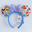 Disney Princess Headband Mickey Ear Rapunzel Snow White Sequin Bow Hair Hoop Gift Girl Accessories Halloween Gift Christmas Jack