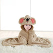 Hot Selling New Animal Hooded Baby Bath Towel Soft Cap Warm And Fast Absorbent Coral Velvet Bathrobe For Boys And Girls