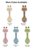 Food-Grade Baby Bunny Silicone Rattle Teether – Dumbbell Shape for Easy Grip, Handheld Toy for Infants