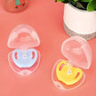 Transparent Pacifier Case Pacifier Holder Box BPA-Free Nipple Shield Case for Travel and Home