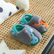 Baby cotton slippers 1-3 years old 2 men autumn/winter indoor anti slip children plush children's cotton shoes bag heel home sho