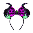 2025 New Style Mickey Minnie Ear Headband Sequin Bows Girl Adult Kids Halloween Party Cosplay Hair Accessories Princess Hairband
