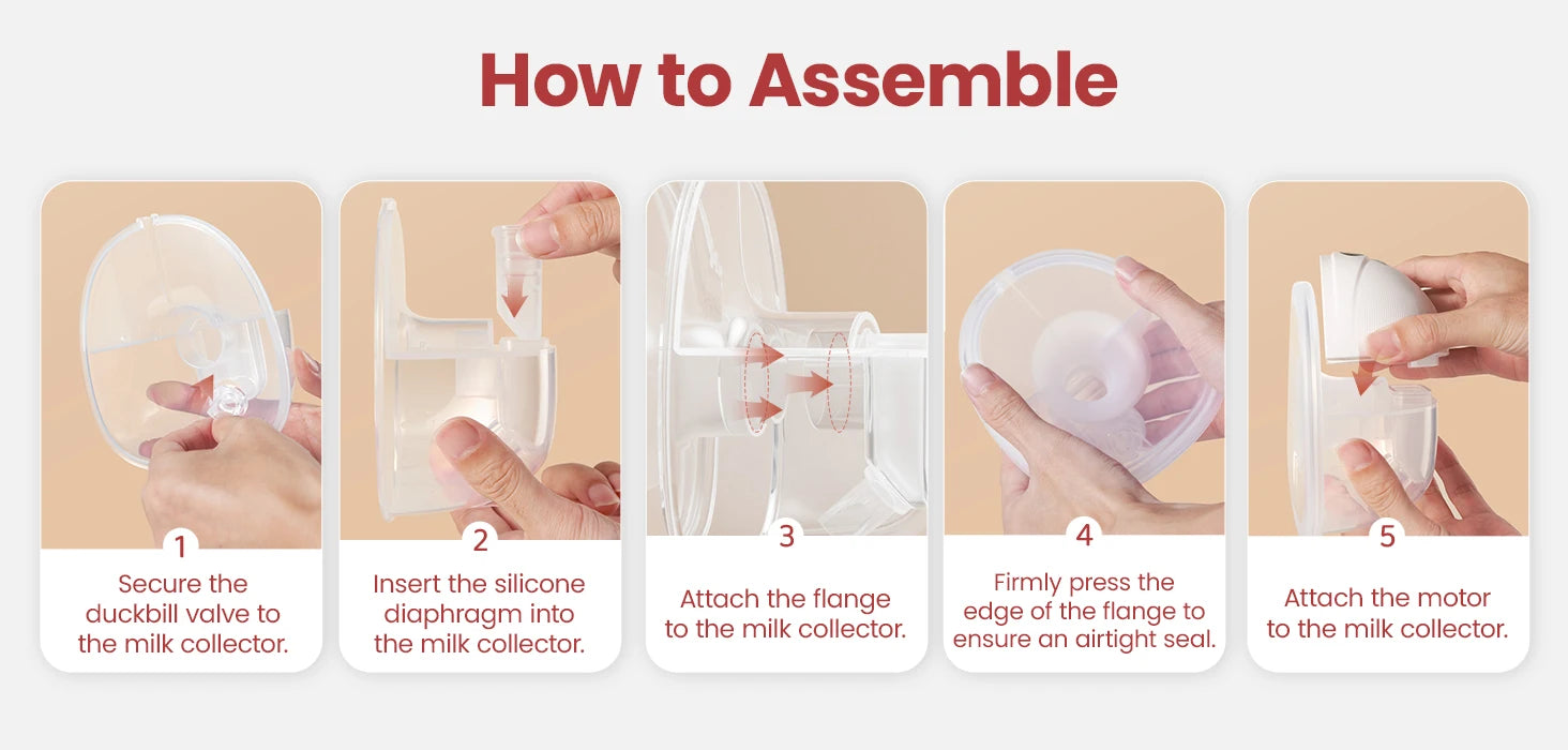 NCVI Electric Breast Pump,Hands-Free breastfeeding Pump with 4 Modes & 9 Levels,Low Noise,19/21/24mm flanges