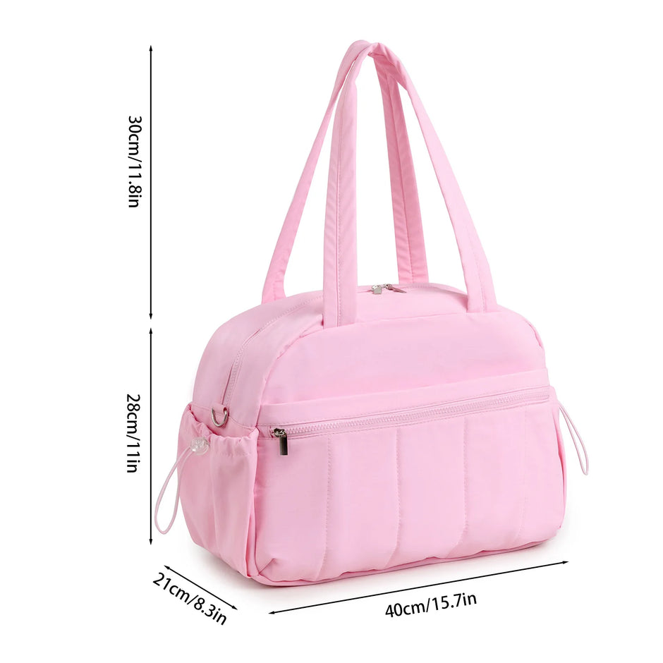 Multifunctional Travel Duffel Bag: Baby Diaper Bag, Gym & Hospital Bag with Waterproof Compartment