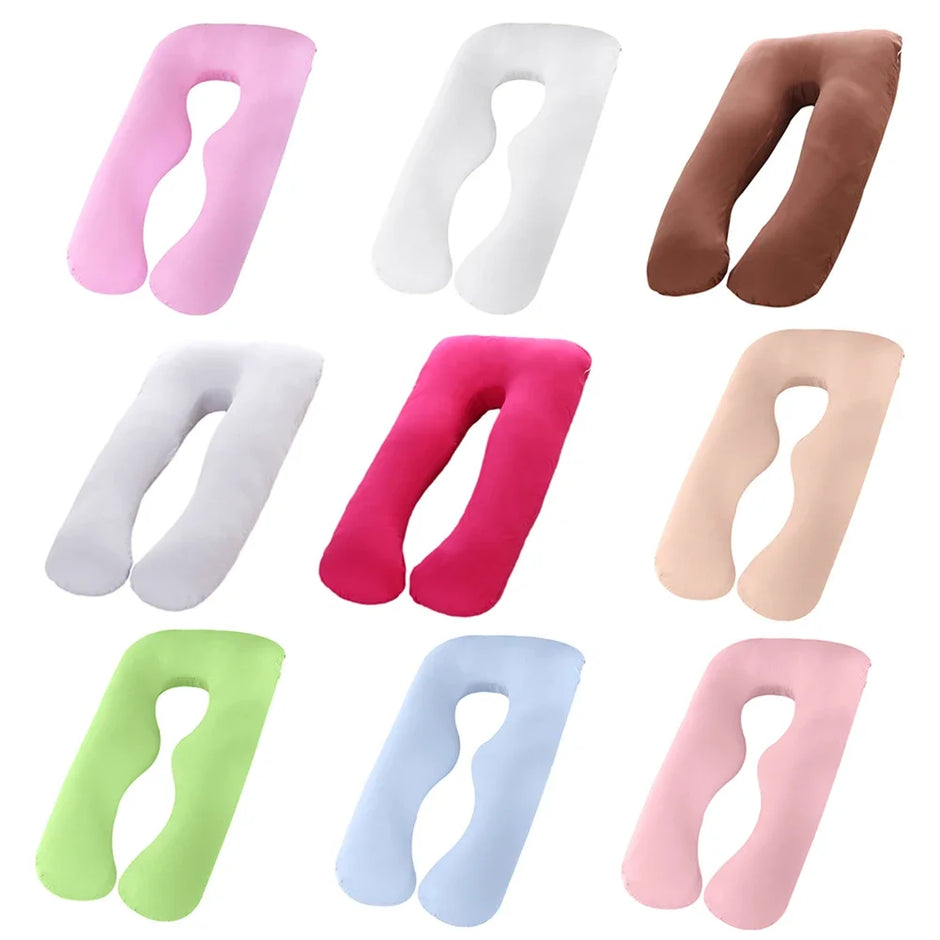 Maternity Pillow Case Pure Cotton Cover U-Type for Pregnancy Women