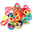 50pcs 3cm Candy Color Nylon Elastic Hair Bands Rubber Bands Scrunchies Hair Ropes Ponytail Holder Hair Accessories Set Black Red
