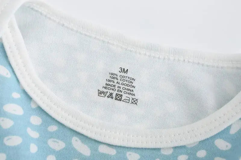 100%Cotton 3Pieces Baby Boy Clothes Newborn Long Sleeve Bodysuit Baby Girls Clothes 0-12M Autumn Print Jumpsuits Spring Cartoon