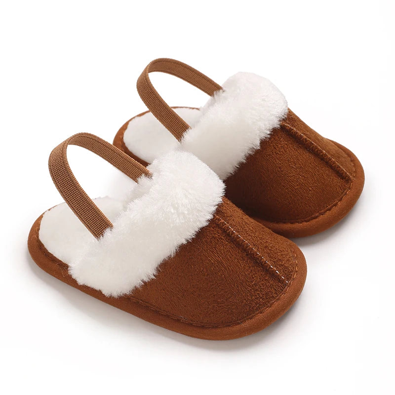 Cozy Plush Baby Slippers (0-18M)