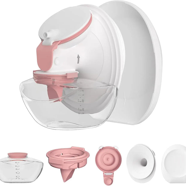 M9 Full Set Breast Replacement Part for Momcozy Upgraded Mobile Flow | Upgraded M9,  24mm Flange, Red Valve, Red Diaphragm
