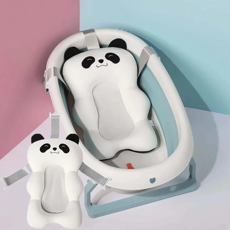 Adjustable Bath Tub Shower Cushion Newborn Support Seat Mat Baby Bath Seat Floating Water Pad Portable Foldable Baby Bathtub Pad