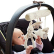 New Hanging Bed Rabbit Baby Hand Bell Safety Seat Plush Toy Multifunctional Plush Toy Stroller Mobile Gifts