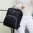 Large Capacity Canvas Mummy Bag Multifunctional Baby Bottle Thermal Insulation Travel Storage Bag Fashion Mummy Bag Hanging Bag