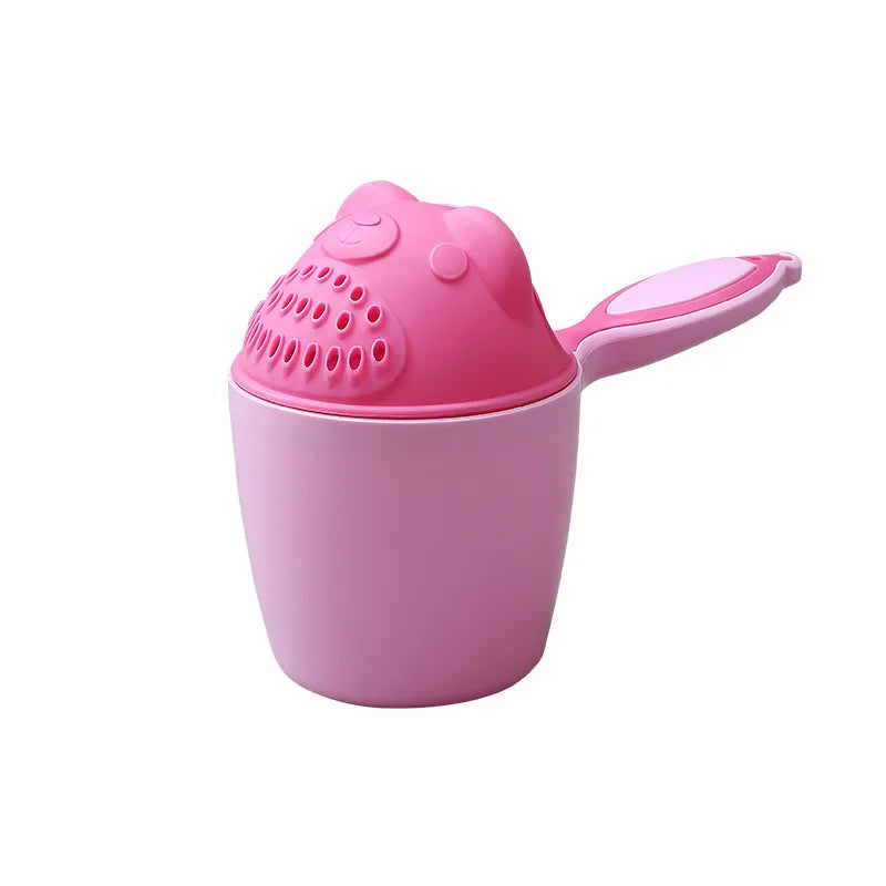 Cute Cartoon Shampoo Cup Baby Bath Caps Children Kids Bathing Tools Baby Shower Spoons Children Washing Hair Cup Kids Bath Tool