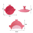 2pcs Set Infant Silicon Head Massager Fetal Head Fat Comb Toddler Bathing Soft Comb Newborn Hair Cleaning Baby Care Accessories