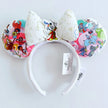 Disney Princess Headband Mickey Ear Rapunzel Snow White Sequin Bow Hair Hoop Gift Girl Accessories Halloween Gift Christmas Jack