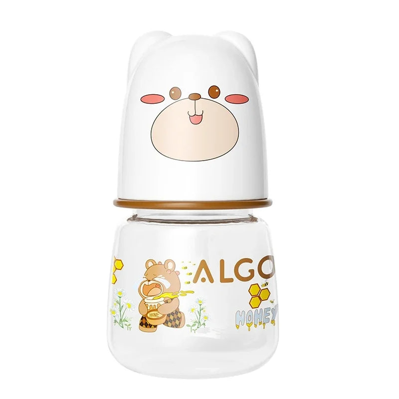 ALGO Newborn Transparent Pp Bottle Mini Cute Animal 60ml Baby Bottle Mother and Baby Supplies 0-6m baby items feeding bottle