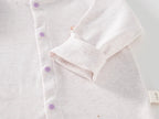 Bodysuit & One Pieces for Boys Girls Newborn Rompers Solid Color 100 Cotton 0-24M Long Sleeve Loungewear Outfit Thin Cute Design