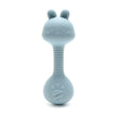 Food-Grade Baby Bunny Silicone Rattle Teether – Dumbbell Shape for Easy Grip, Handheld Toy for Infants